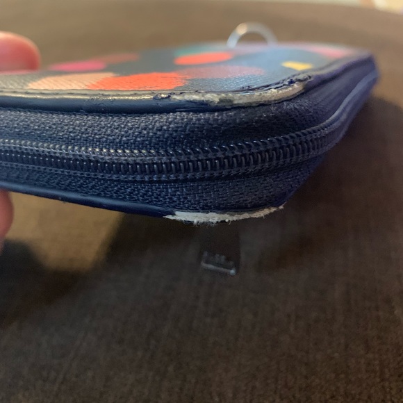 Fossil / Multicolor Polka Dot Zip Around Wallet - Picture 4 of 8